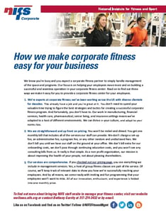 NIFS | Corporate Fitness