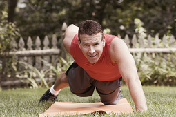 one arm push up, advanced exercise