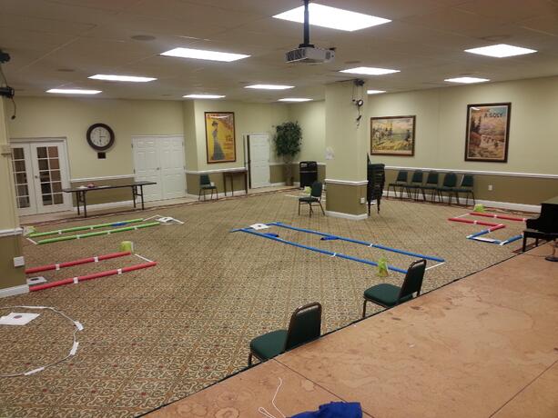 senior living indoor putting course