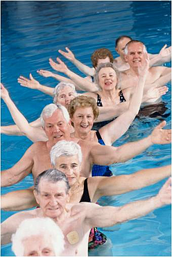 seniors swimming