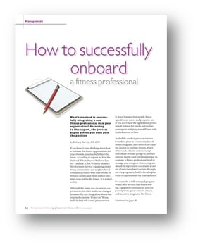 NIFS | How to onboard a fitness professional
