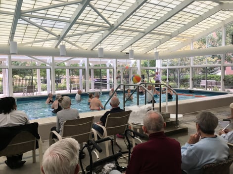 NIFS | Seniors playing water volleyball